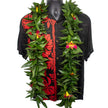 Ti Maile Lei with Orchids - Ti Leaf Lei - Leilanis Leis