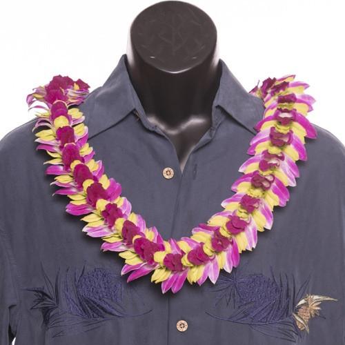 Centipede Flat Orchid Lei - Leilanis Leis