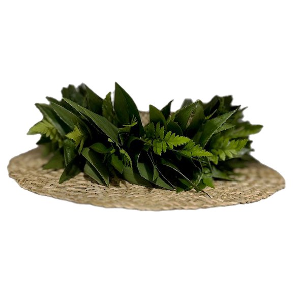  Fun Express Tropical Fern Leaf Lei Necklace - Tiki and