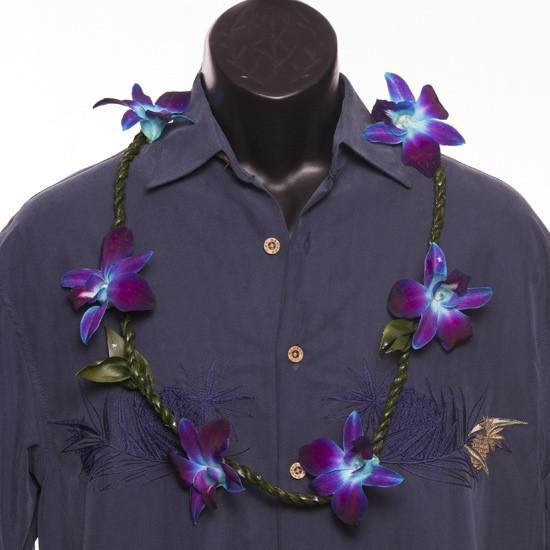 Ti Lei with Orchids - Leilanis Leis