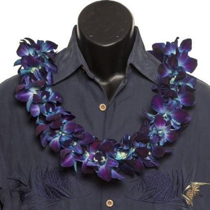 Double Orchid Lei - 1 Color - Pre - Made - Leilanis Leis