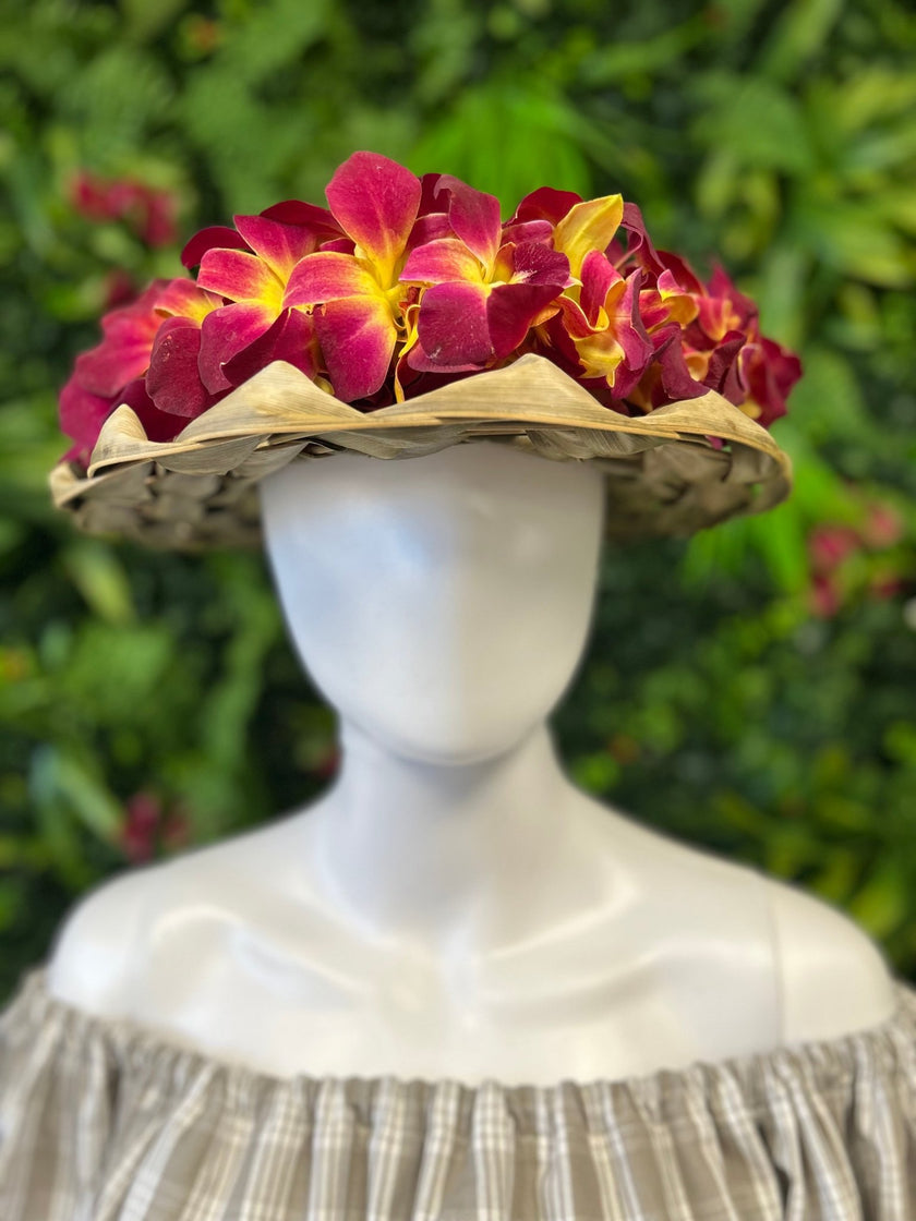 Graduation Cap Lei Po'o - Orchid Only - Haku - Leilanis Leis