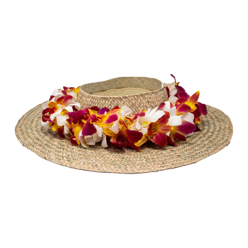 Graduation Cap Lei Po'o - Orchid Only - Haku - Leilanis Leis