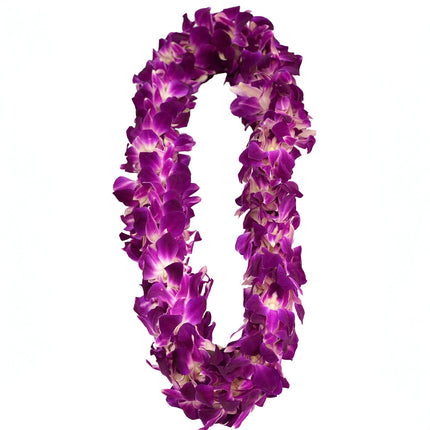 Pre-Made Double Orchid Lei - 1 Color - Pre-Made - Leilanis Leis
