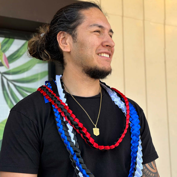 Ribbon Leis - 2 Color - Ribbon Lei - Leilanis Leis