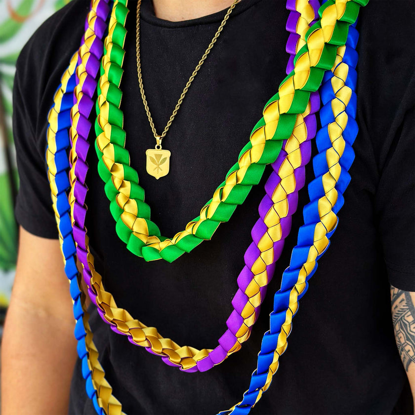 Ribbon Leis - 2 Color - Ribbon Lei - Leilanis Leis
