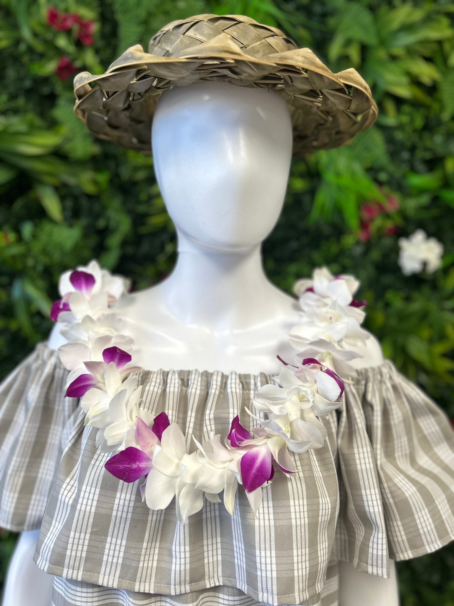 Single Orchid Trace Orchid Lei - Single Lei - Leilanis Leis