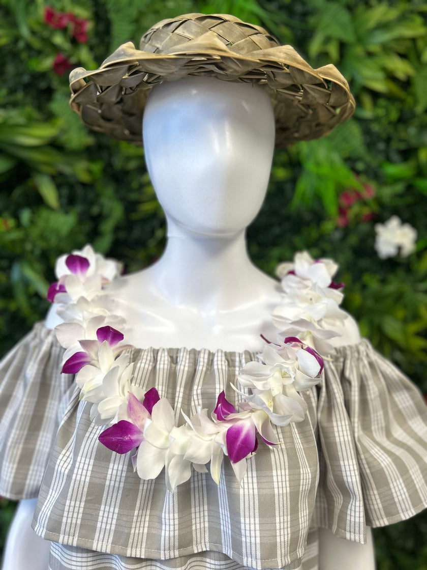 Single Orchid Trace Orchid Lei - Single Lei - Leilanis Leis