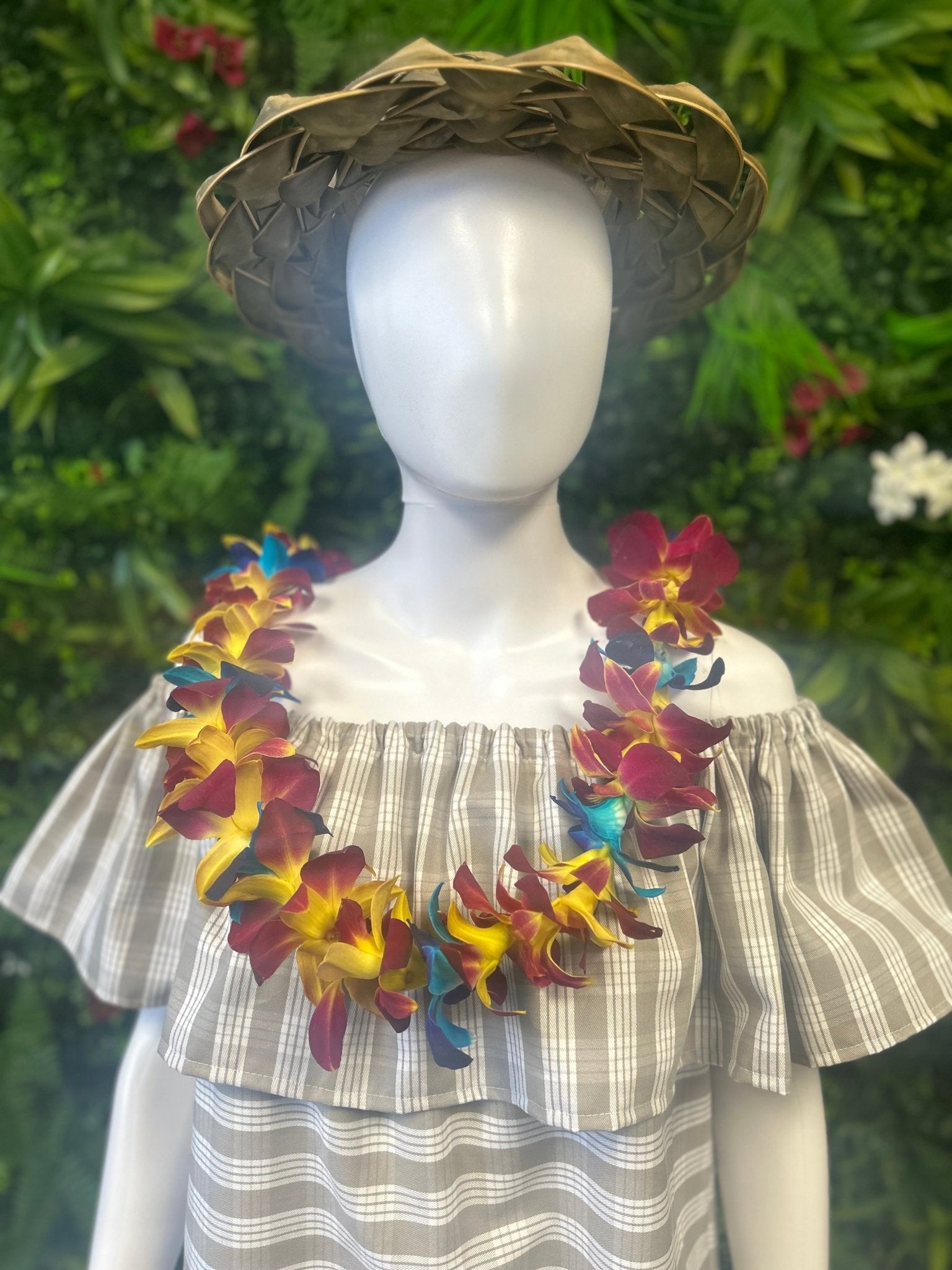 Single Orchid Trace Orchid Lei - Single Lei - Leilanis Leis