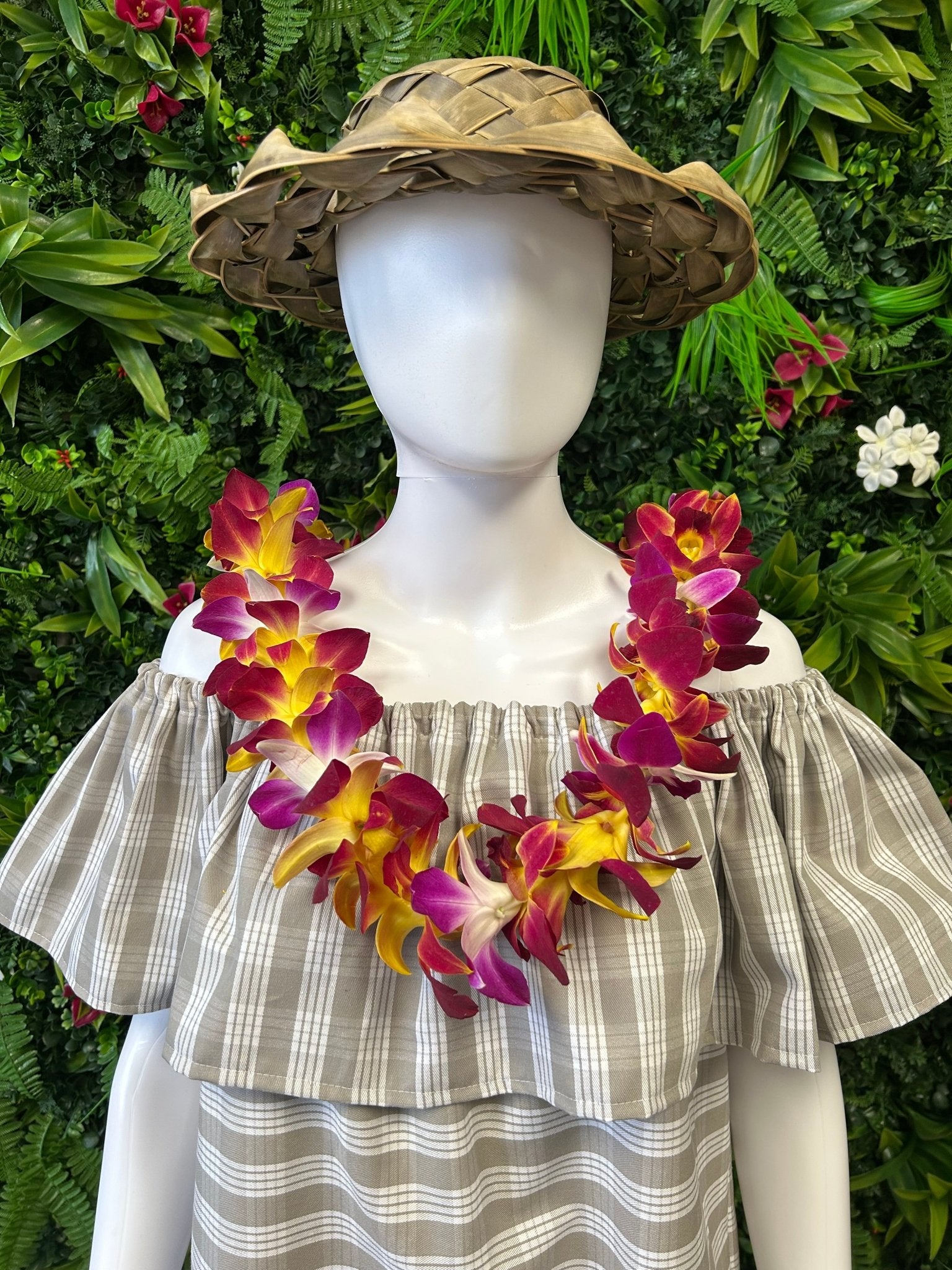 Single Orchid Trace Orchid Lei - Single Lei - Leilanis Leis