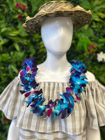 Single Orchid Trace Orchid Lei - Single Lei - Leilanis Leis