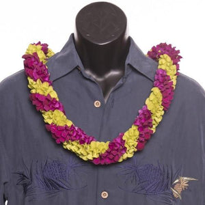 Dahlia Orchid Spiral Lei - Hawaii Exotic - Leilanis Leis