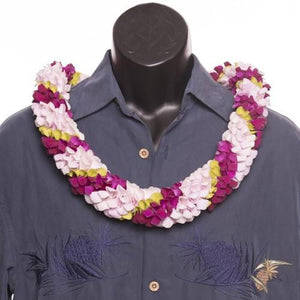 Dahlia Orchid Spiral Lei - Hawaii Exotic - Leilanis Leis