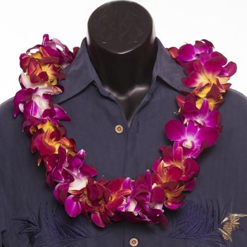 Double Orchid / Clustered Orchid - Double Lei - Leilanis Leis