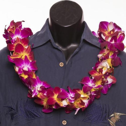 Double Orchid / Scattered Orchid - Double Lei - Leilanis Leis