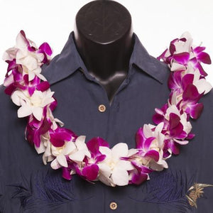 Double Orchid / Scattered Orchid - Double Lei - Leilanis Leis