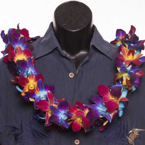 Double Orchid / Scattered Orchid - Double Lei - Leilanis Leis
