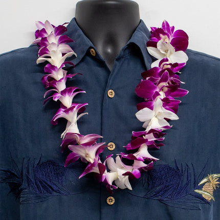 Single Orchid Trace Orchid Lei (Made to Order) - Single Lei - Leilanis Leis